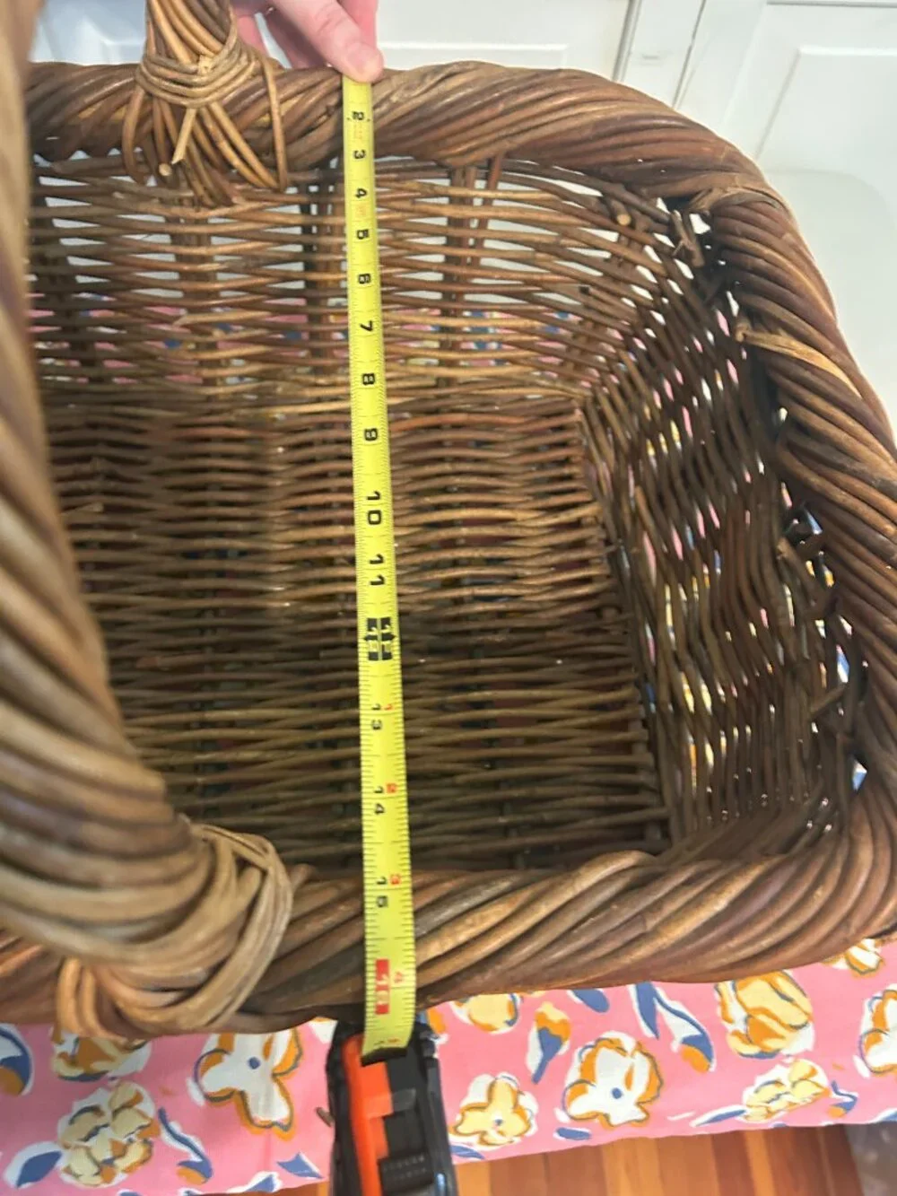 Beautiful Hand Woven Brown Wicker Basket